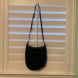 Harold Powell faux fur evening bag